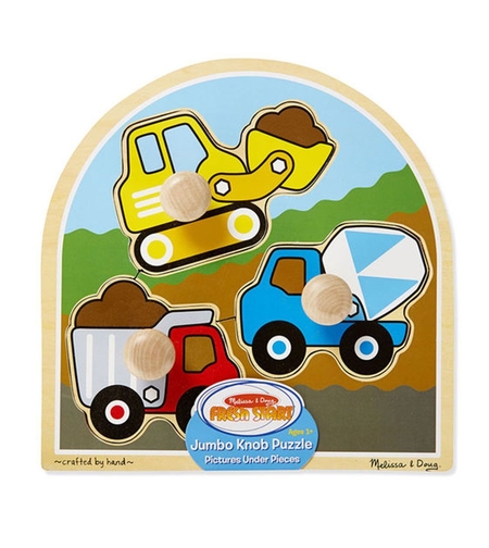 Дървен пъзел Melissa and Doug Камиони 13395