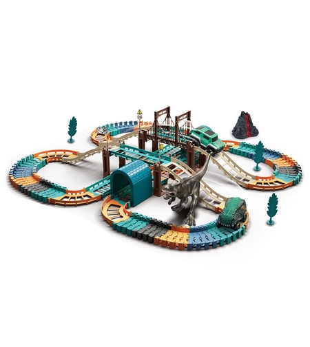 Писта Raya Toys Dino Track, 132 части, с 2 коли