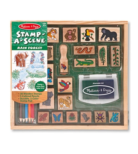 Дървени печати Melissa and Doug Тропическа гора 12423