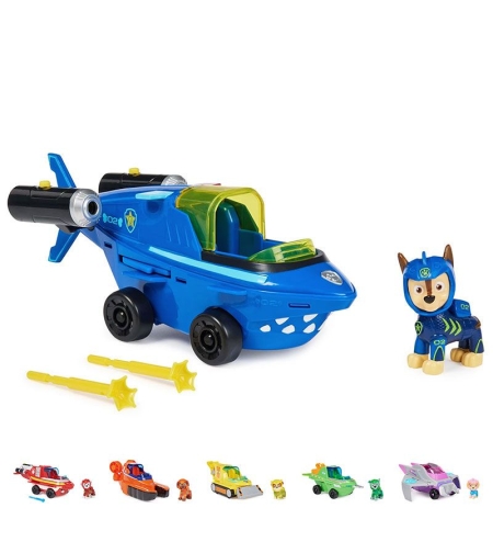 Игрален комплект Spin Master Paw Patrol Aqua Pups, фигура и превозно средство
