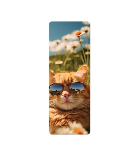 3D книгоразделител - Коте и маргаритки