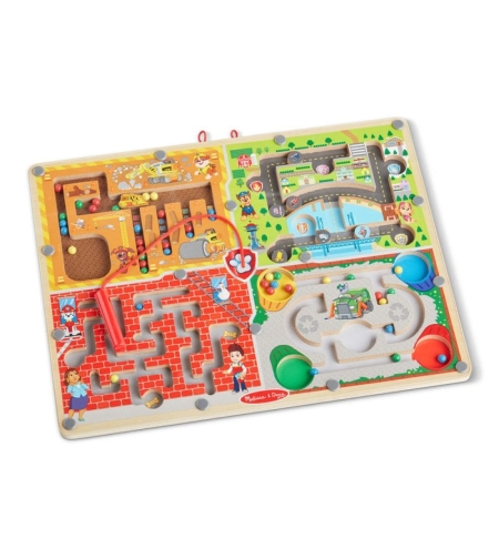 Дървен магнитен лабиринт Melissa and Doug Paw Patrol 4 в 1 33324