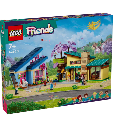LEGO® Friends Семейните къщи на Оли и Пейсли 42620