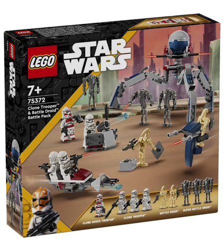 LEGO® Star Wars™ Клонинг щурмовак и боен дроид – боен пакет 75372
