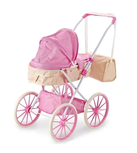 Количка за кукли Raya Toys с чанта и багажник