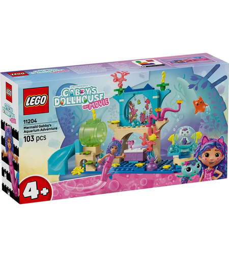 LEGO® Gabby's Dollhouse Приключение в аквариум на русалката Габи 11204