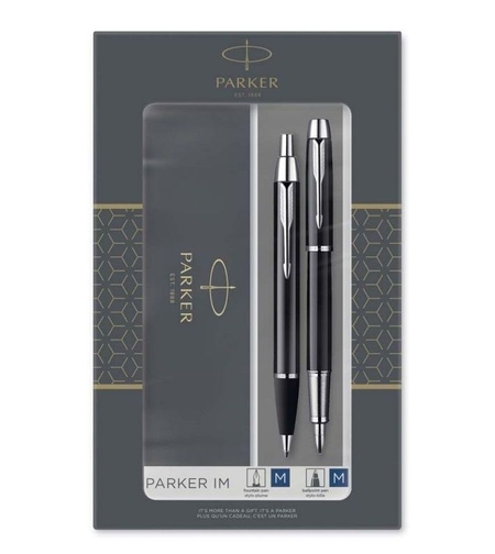 Комплект Parker IM Black Ct - химикалка и писалка