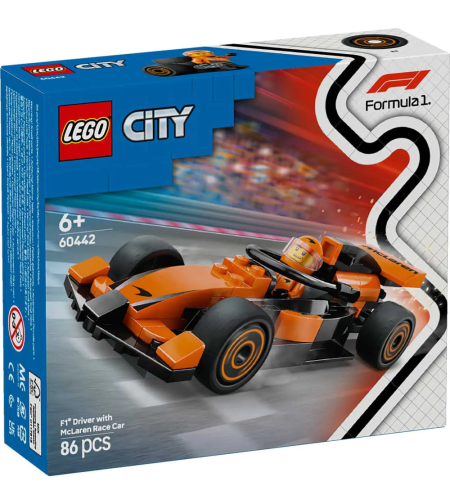 LEGO® City F1® Пилот със състезателна кола McLaren 60442
