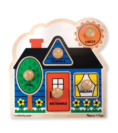 Дървен пъзел Melissa and Doug Геометрични форми 12053