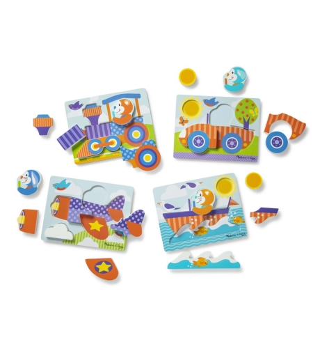 Дървен пъзел Melissa and Doug Превозни средства 40133
