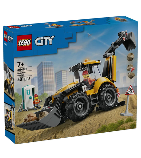 LEGO® City Жълт багер със задна лопата 60480