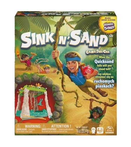 Настолна игра Spin Master Kinetic Sand Sink n'Sand