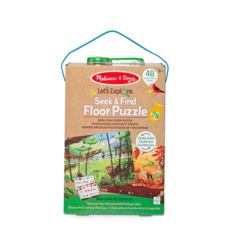Двустранен пъзел Melissa and Doug с игра Потърси и Намери 48ч. 30833
