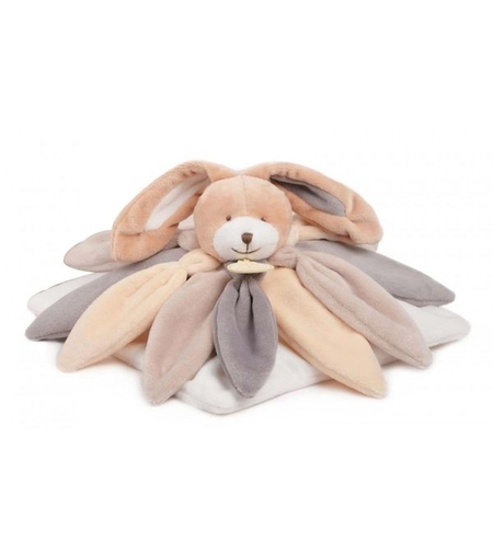 Плюшена играчка за гушкане Doudou, Заек, 28 см., Бежов, Колекционерско издание