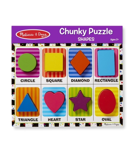 Дървен пъзел с фигури Melissa and Doug 13730