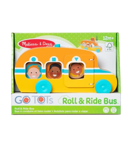 Дървен автобус Melissa and Doug GO Tots 30738