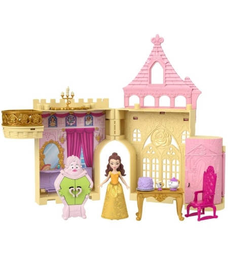 Игрален комплект Mattel Disney Замъкът на Бел с кукла