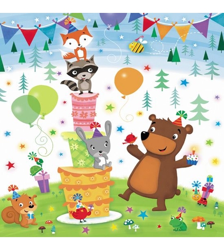 Картичка - Честит рожден ден - Животинки