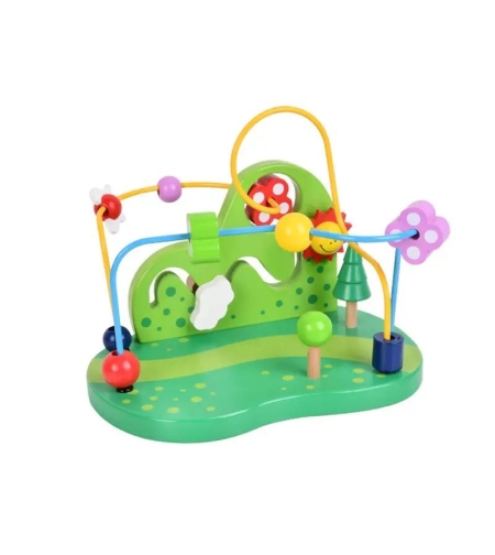 Дървена детска игра Монтесори Raya Toys Лабиринт Гора