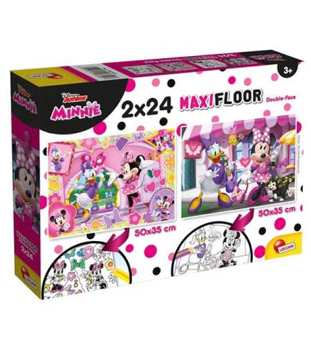 Детски пъзел Lisciani MAXIFLOOR MINNIE 2x24ч. 86597