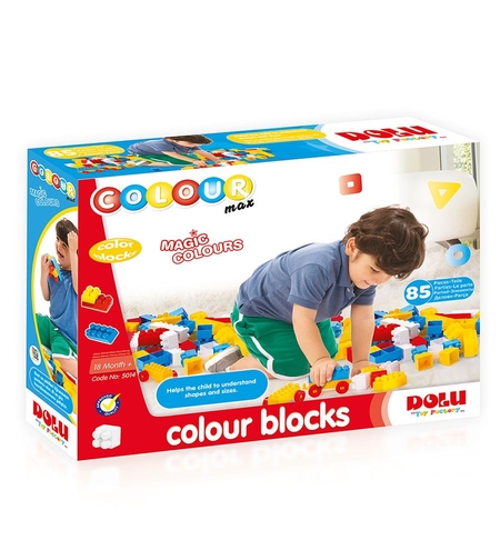 Конструктор DOLU Color Blocks 85 ч.
