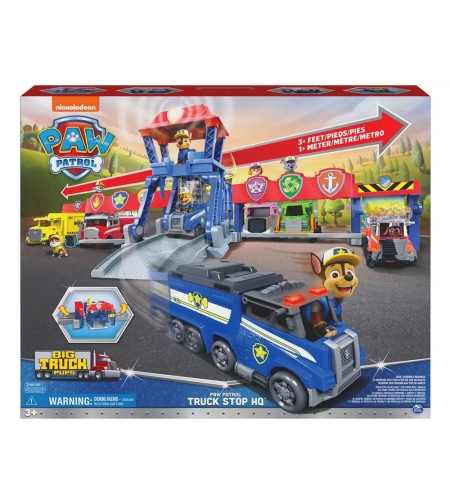 Игрален комплект Spin Master Paw Patrol Big Truck Pups с превозни средства и фигура, с музика и светлини
