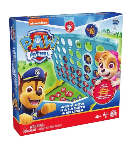 Детска настолна игра Spin Master Paw Patrol Four in a Row
