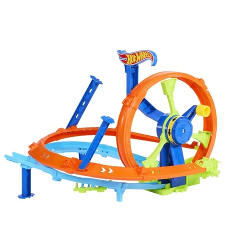 Писта Mattel Hot Wheels Rapid Launch & Loop, с една кола