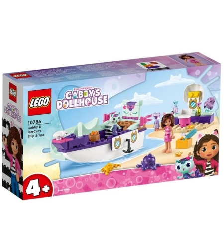 LEGO® Gabby's Dollhouse Спа корабът на Габи и Котката-русалка 10786