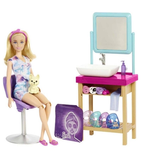 Кукла Mattel Barbie със салон за процедури за лице