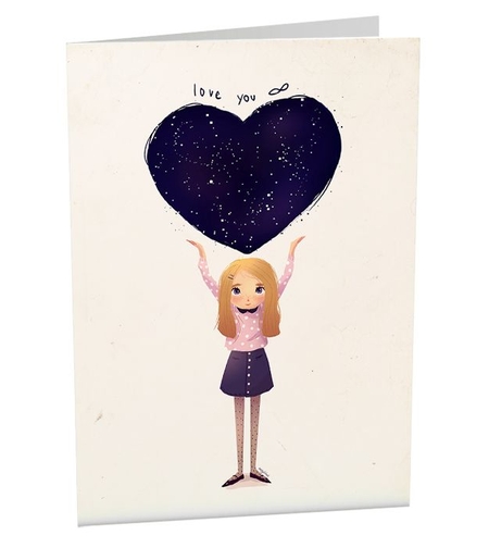 Поздравителна картичка iGreet - Ти си моята вселена