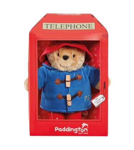 Плюшена играчка Paddington в телефонна кабина, 22 см.
