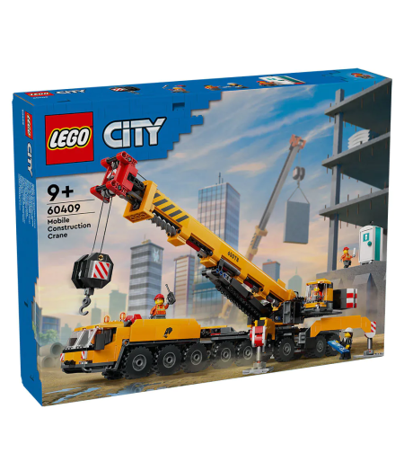 LEGO® City Жълт подвижен строителен кран 60409