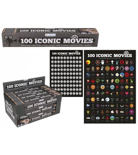 Скреч постер 100 емблематични филма