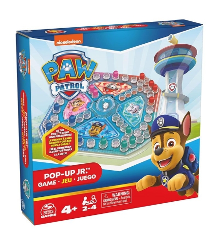 Детска настолна игра Spin Master Paw Patrol Pop-up Jr., Не се сърди, човече