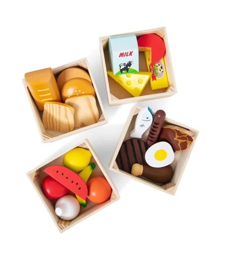 Дървен комплект Melissa and Doug 5 Групи храни, 271
