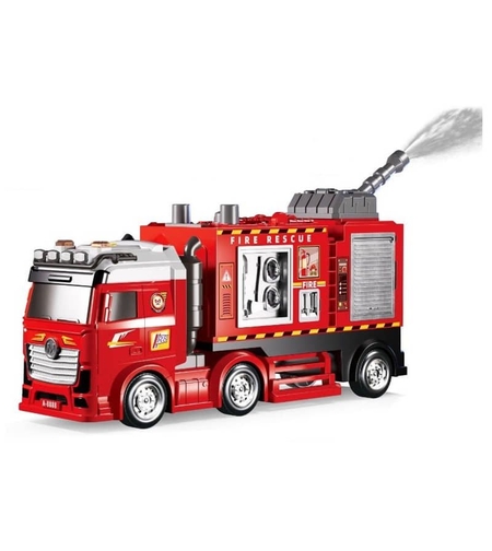 Пожарна кола Raya Toys, с вода, звук и светлина