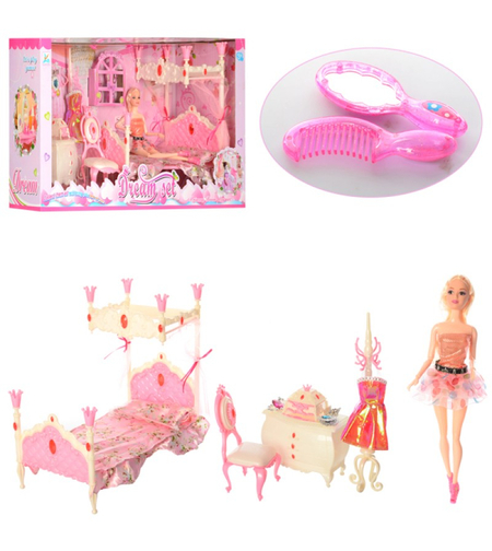 Комплект спалня на принцеса с кукла Raya Toys