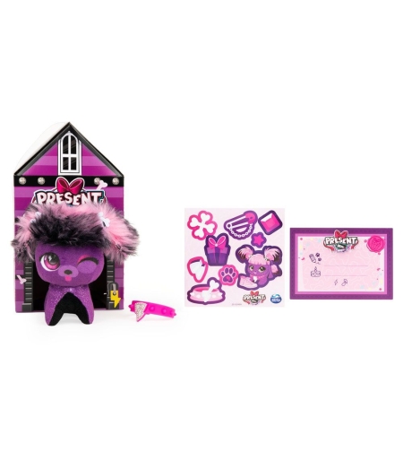 Плюшена играчка Spin Master Present Pets Minis, с аксесоари