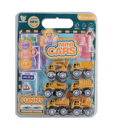 Комплект строителни машини за игра Raya Toys с аксесоари