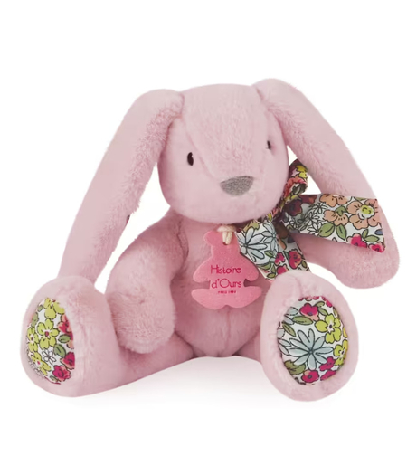 Плюшена играчка Doudou Copains Calins розов заек, 20 см., HO3193