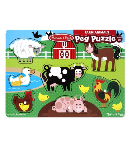 Дървен пъзел Melissa and Doug Ферма 19050
