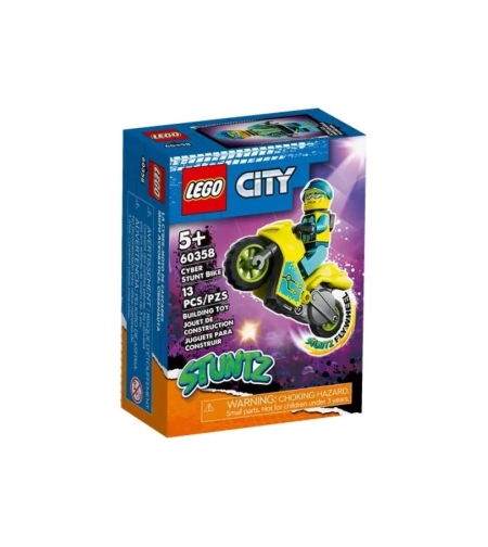 LEGO® City Stuntz Кибер каскадьорски мотоциклет 60358