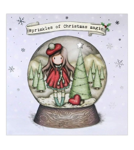 Коледна картичка - Santoro Gorjuss - Snowglobe