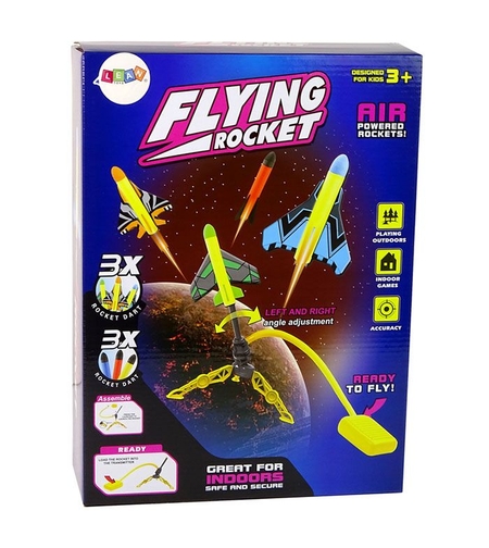 Ракети играчка с изстрелвачка Raya Toys Flying Rocket