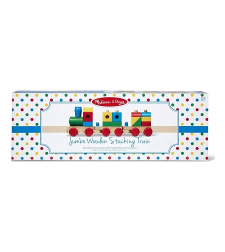 Дървен шарен влак Melissa and Doug 40544
