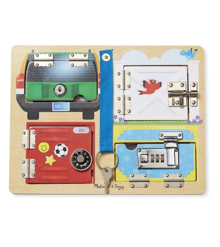 Дървена дъска със заключалки Melissa and Doug 19540