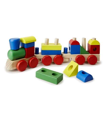Дървен влак низанка Melissa and Doug 10572