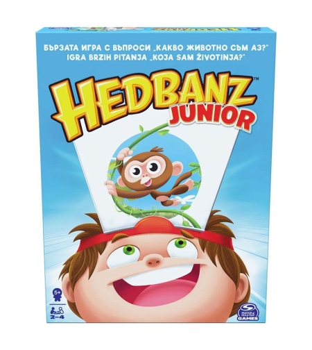 Настолна игра Spin Master Hedbanz Junior Какво животно съм аз?