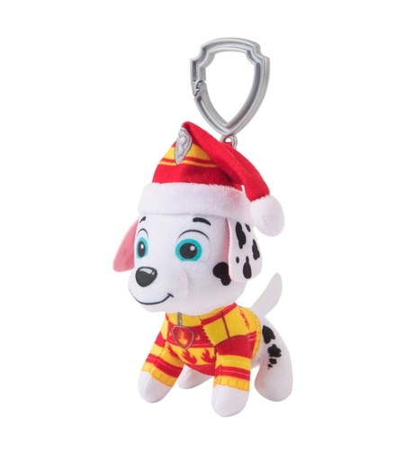 Плюшена играчка Spin Master Paw Patrol Winter Holiday Pups, с ключодържател, 10 см.